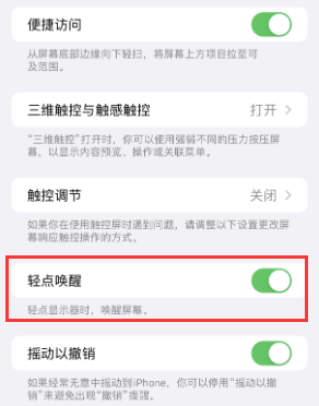 平罗苹果授权维修站分享iPhone轻点无法唤醒怎么办 