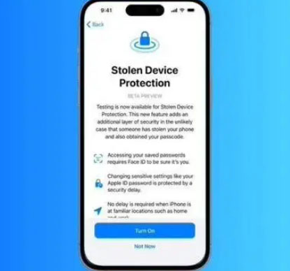 平罗苹果授权维修店分享被盗设备保护功能开启方法 