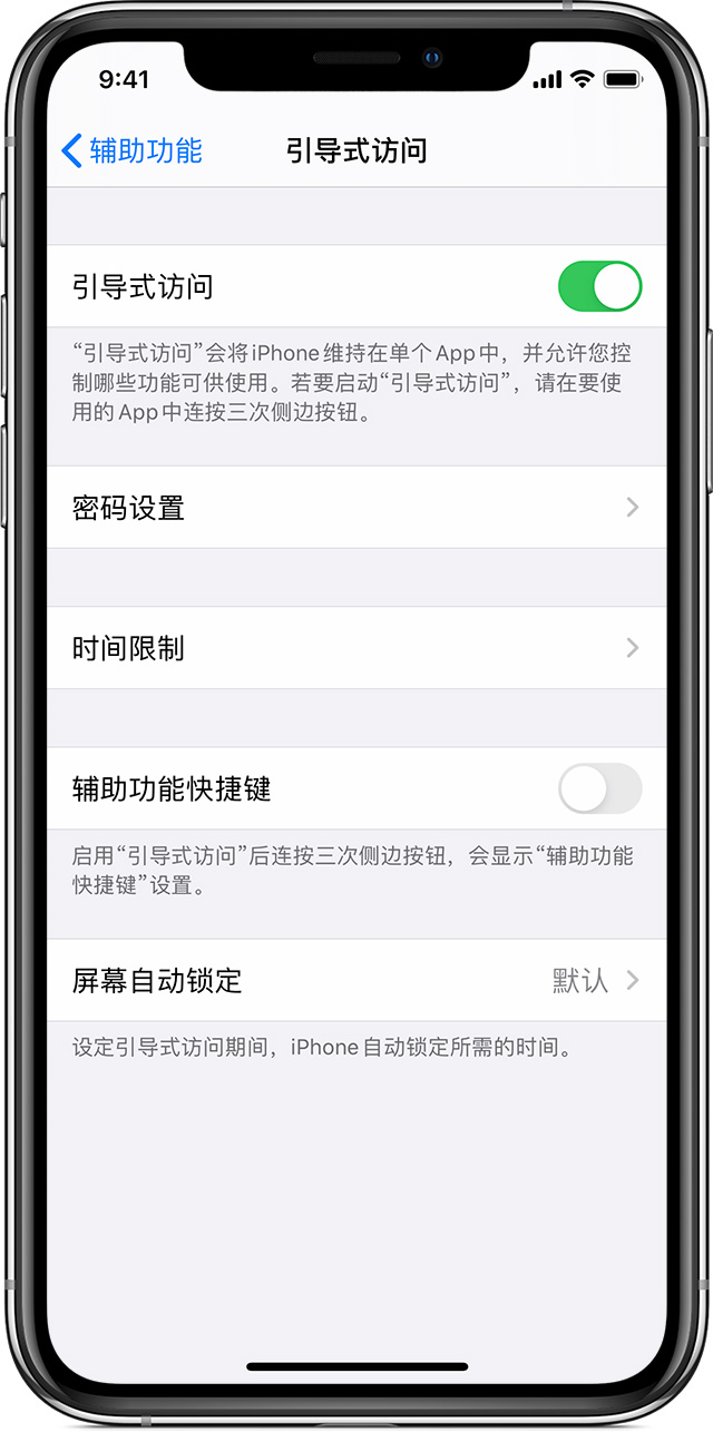 平罗苹果手机维修分享如何在 iPhone 上退出引导式访问 