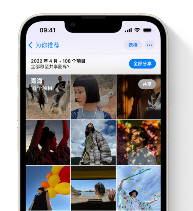 平罗苹果维修网点分享在 iPhone 上使用共享图库 