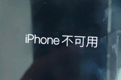 平罗苹果服务网点分享锁屏界面显示“iPhone 不可用”如何解决 